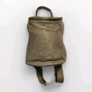 Vintage BREE Germany Tan Convertible Distressed Leather Backpack Handbag